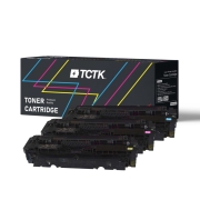 Compatibele vervanging voor Multipack (3) Toners CMY (zonder zwart) Compatibel met HP Color Laserjet Canon LBP - Vervangt 410A (CF411A) / CRG-046 (1249C002)